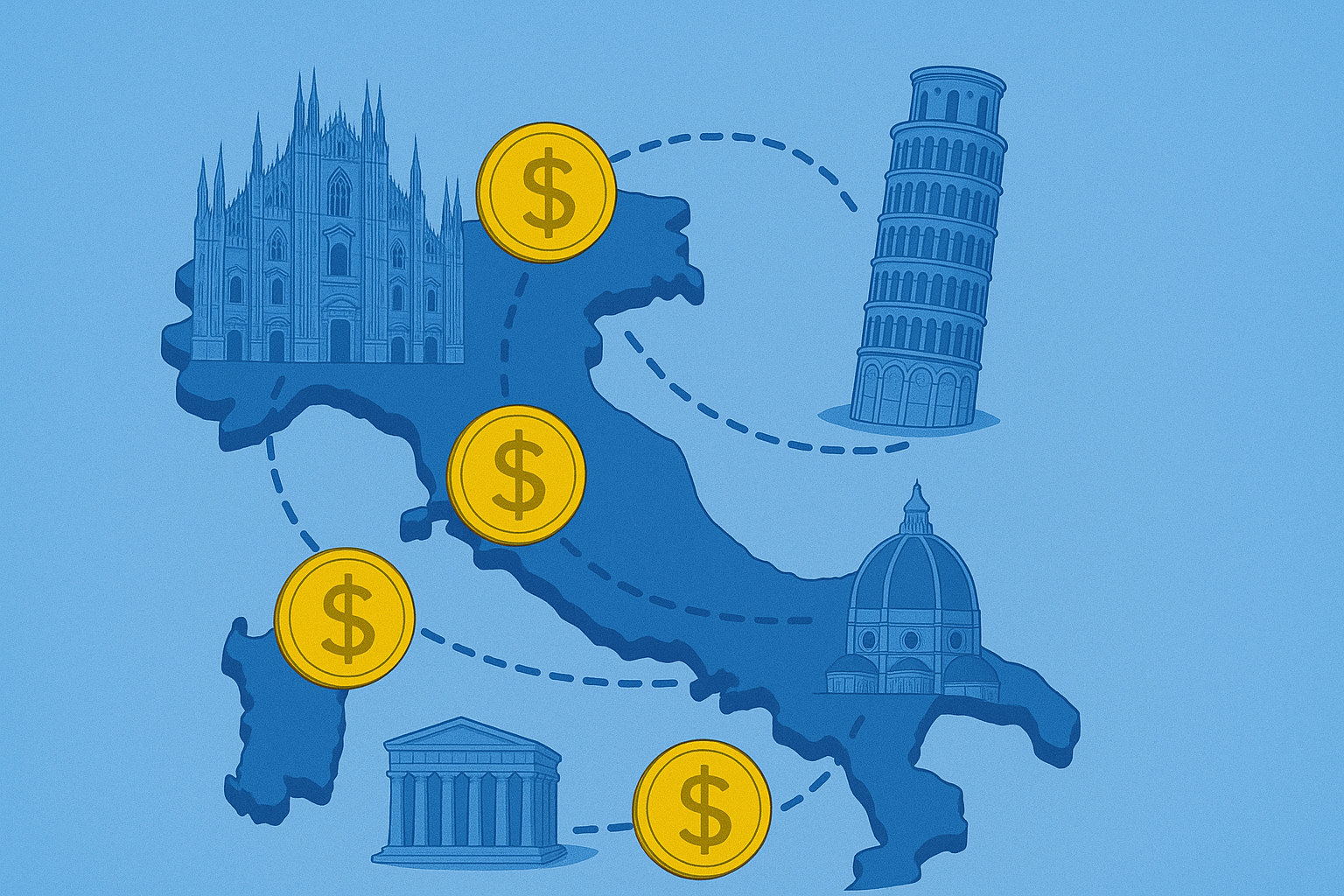 Digital Map of Italy